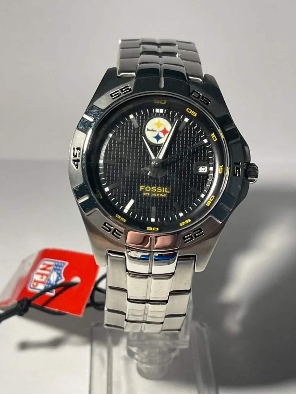 Pittsburgh Steelers NFL Stainless-Steel Watch by Fossil NEW (RARE)